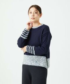 GIANNI LO GIUDICE / ジャンニ・ロ・ジュディチェ ニット・セーター | [洗える]カスリパネルボーダーニット