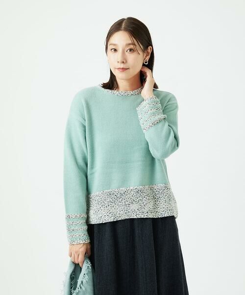 GIANNI LO GIUDICE / ジャンニ・ロ・ジュディチェ ニット・セーター | [洗える]カスリパネルボーダーニット | 詳細2