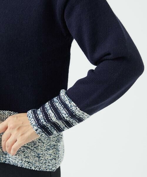 GIANNI LO GIUDICE / ジャンニ・ロ・ジュディチェ ニット・セーター | [洗える]カスリパネルボーダーニット | 詳細13