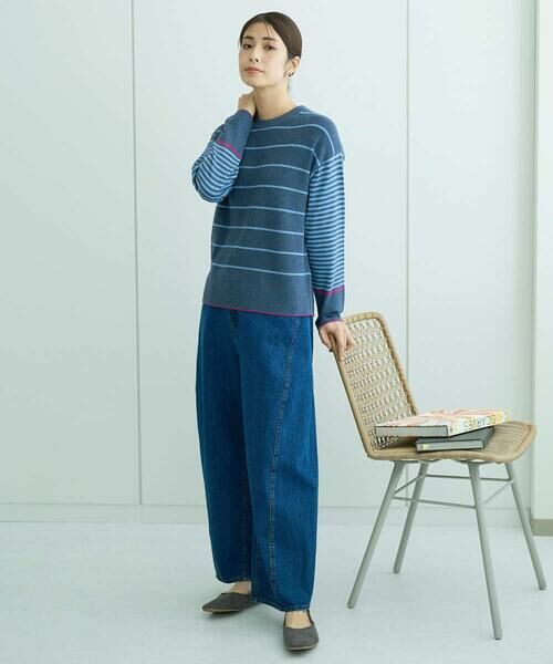 GIANNI LO GIUDICE / ジャンニ・ロ・ジュディチェ ニット・セーター | [洗える]T/Cエコボーダーニット | 詳細11