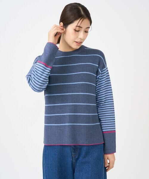 GIANNI LO GIUDICE / ジャンニ・ロ・ジュディチェ ニット・セーター | [洗える]T/Cエコボーダーニット | 詳細3