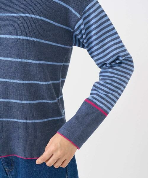 GIANNI LO GIUDICE / ジャンニ・ロ・ジュディチェ ニット・セーター | [洗える]T/Cエコボーダーニット | 詳細8