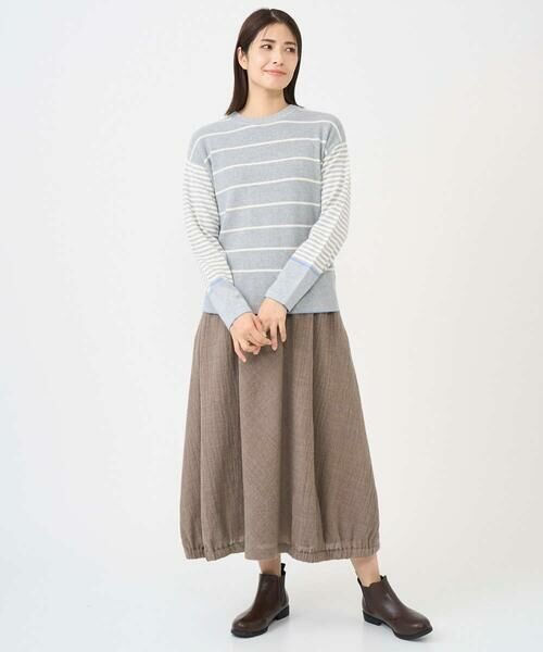 GIANNI LO GIUDICE / ジャンニ・ロ・ジュディチェ ニット・セーター | [洗える]T/Cエコボーダーニット | 詳細11