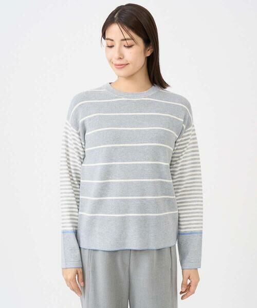 GIANNI LO GIUDICE / ジャンニ・ロ・ジュディチェ ニット・セーター | [洗える]T/Cエコボーダーニット | 詳細2