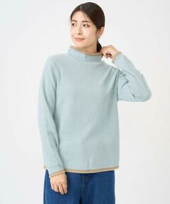 GIANNI LO GIUDICE / ジャンニ・ロ・ジュディチェ カットソー | [洗える・日本製]ハイネックコットンウェーブリバーカットソー