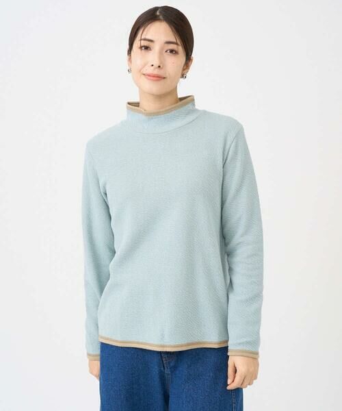 GIANNI LO GIUDICE / ジャンニ・ロ・ジュディチェ カットソー | [洗える・日本製]ハイネックコットンウェーブリバーカットソー | 詳細1