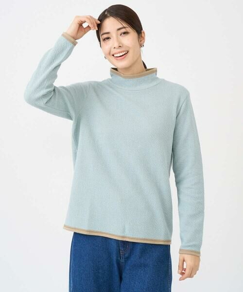 GIANNI LO GIUDICE / ジャンニ・ロ・ジュディチェ カットソー | [洗える・日本製]ハイネックコットンウェーブリバーカットソー | 詳細2