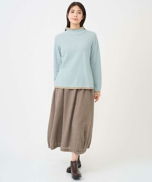 GIANNI LO GIUDICE / ジャンニ・ロ・ジュディチェ カットソー | [洗える・日本製]ハイネックコットンウェーブリバーカットソー | 詳細6