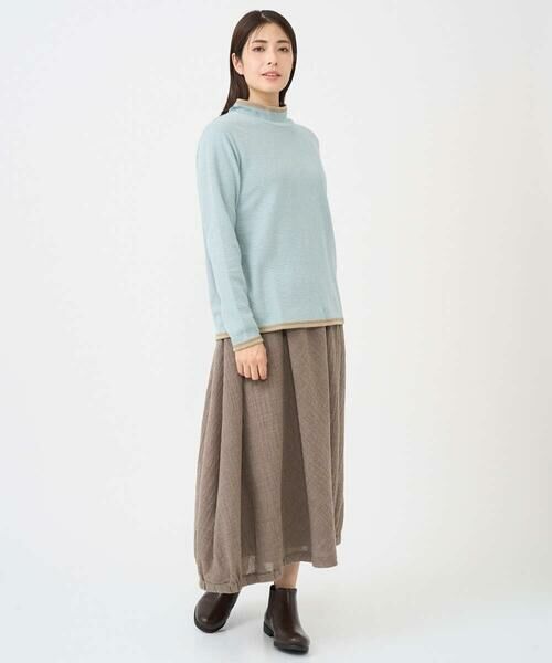 GIANNI LO GIUDICE / ジャンニ・ロ・ジュディチェ カットソー | [洗える・日本製]ハイネックコットンウェーブリバーカットソー | 詳細7