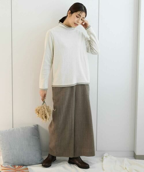 GIANNI LO GIUDICE / ジャンニ・ロ・ジュディチェ カットソー | [洗える・日本製]ハイネックコットンウェーブリバーカットソー | 詳細11