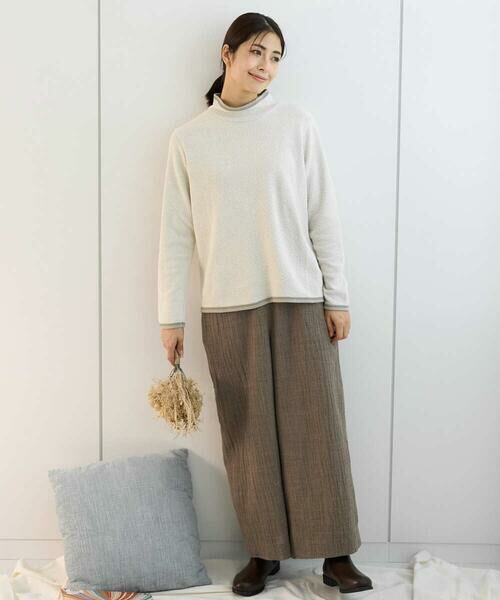 GIANNI LO GIUDICE / ジャンニ・ロ・ジュディチェ カットソー | [洗える・日本製]ハイネックコットンウェーブリバーカットソー | 詳細12