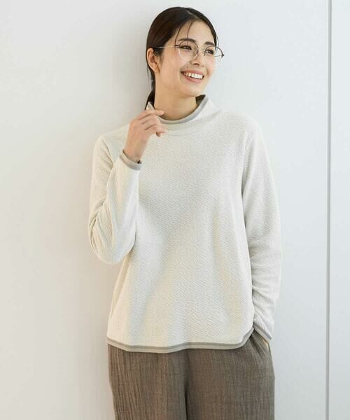 GIANNI LO GIUDICE / ジャンニ・ロ・ジュディチェ カットソー | [洗える・日本製]ハイネックコットンウェーブリバーカットソー | 詳細17