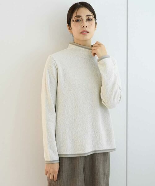 GIANNI LO GIUDICE / ジャンニ・ロ・ジュディチェ カットソー | [洗える・日本製]ハイネックコットンウェーブリバーカットソー | 詳細18