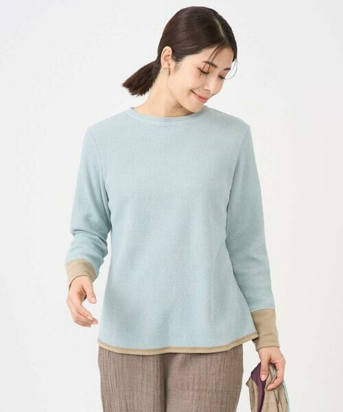 GIANNI LO GIUDICE / ジャンニ・ロ・ジュディチェ カットソー | [洗える・日本製]コットンウェーブリバー配色カットソー | 詳細3