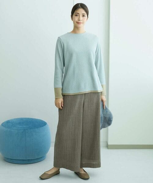 GIANNI LO GIUDICE / ジャンニ・ロ・ジュディチェ カットソー | [洗える・日本製]コットンウェーブリバー配色カットソー | 詳細7