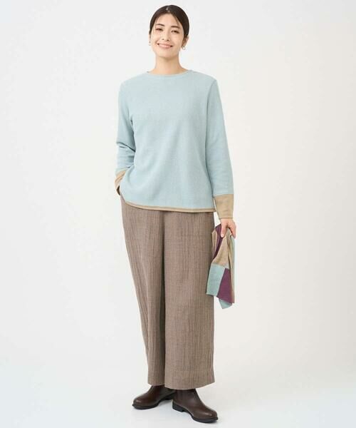 GIANNI LO GIUDICE / ジャンニ・ロ・ジュディチェ カットソー | [洗える・日本製]コットンウェーブリバー配色カットソー | 詳細9