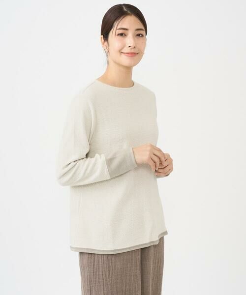 GIANNI LO GIUDICE / ジャンニ・ロ・ジュディチェ カットソー | [洗える・日本製]コットンウェーブリバー配色カットソー | 詳細12