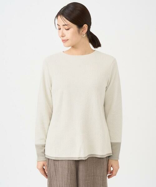 GIANNI LO GIUDICE / ジャンニ・ロ・ジュディチェ カットソー | [洗える・日本製]コットンウェーブリバー配色カットソー | 詳細13