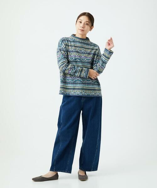 GIANNI LO GIUDICE / ジャンニ・ロ・ジュディチェ カットソー | [洗える・日本製]編地柄プリントカットソー | 詳細2