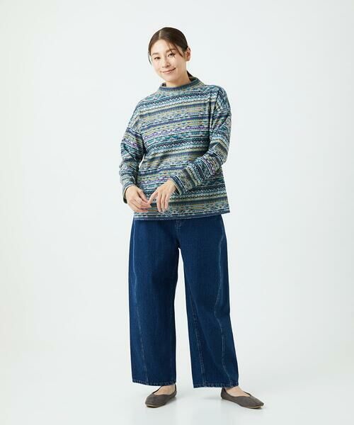 GIANNI LO GIUDICE / ジャンニ・ロ・ジュディチェ カットソー | [洗える・日本製]編地柄プリントカットソー | 詳細3