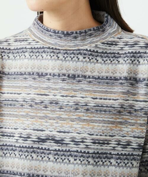 GIANNI LO GIUDICE / ジャンニ・ロ・ジュディチェ カットソー | [洗える・日本製]編地柄プリントカットソー | 詳細10