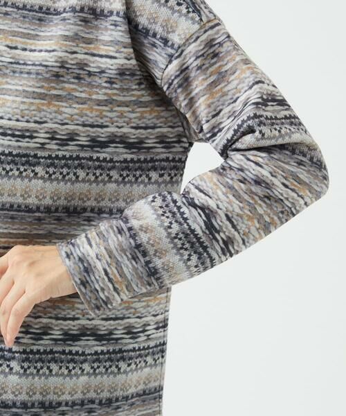 GIANNI LO GIUDICE / ジャンニ・ロ・ジュディチェ カットソー | [洗える・日本製]編地柄プリントカットソー | 詳細11