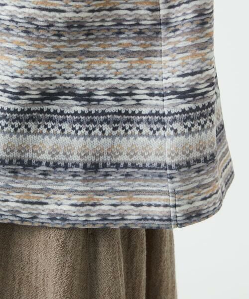 GIANNI LO GIUDICE / ジャンニ・ロ・ジュディチェ カットソー | [洗える・日本製]編地柄プリントカットソー | 詳細12