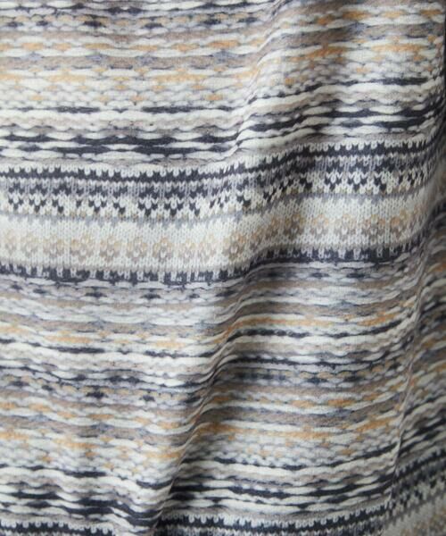 GIANNI LO GIUDICE / ジャンニ・ロ・ジュディチェ カットソー | [洗える・日本製]編地柄プリントカットソー | 詳細13