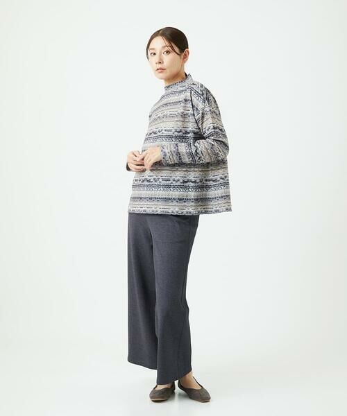 GIANNI LO GIUDICE / ジャンニ・ロ・ジュディチェ カットソー | [洗える・日本製]編地柄プリントカットソー | 詳細17