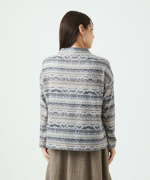 GIANNI LO GIUDICE / ジャンニ・ロ・ジュディチェ カットソー | [洗える・日本製]編地柄プリントカットソー | 詳細9