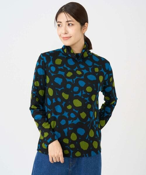 GIANNI LO GIUDICE / ジャンニ・ロ・ジュディチェ カットソー | [洗える・日本製]テンセルリバードットプリントカットソー | 詳細1