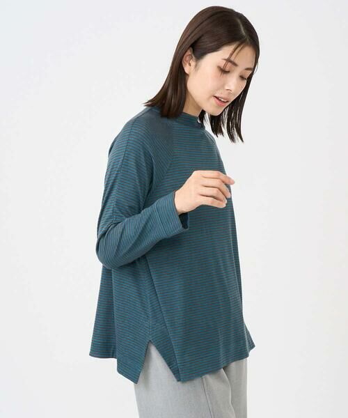 GIANNI LO GIUDICE / ジャンニ・ロ・ジュディチェ カットソー | [洗える・日本製]リヨセルミラノハーフボーダーカットソー | 詳細1