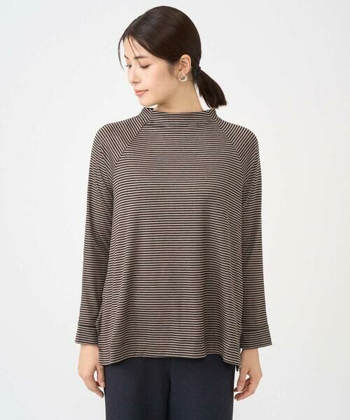 GIANNI LO GIUDICE / ジャンニ・ロ・ジュディチェ カットソー | [洗える・日本製]リヨセルミラノハーフボーダーカットソー | 詳細11