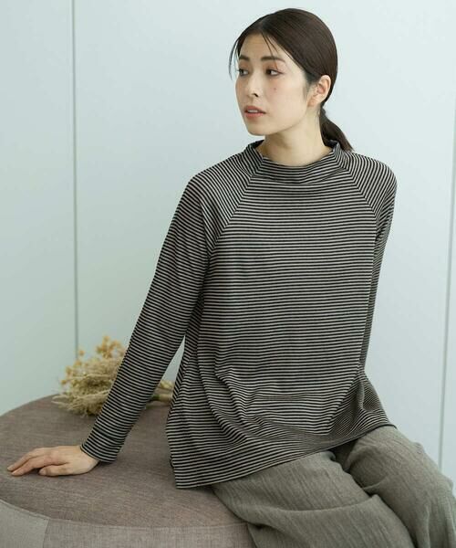 GIANNI LO GIUDICE / ジャンニ・ロ・ジュディチェ カットソー | [洗える・日本製]リヨセルミラノハーフボーダーカットソー | 詳細7