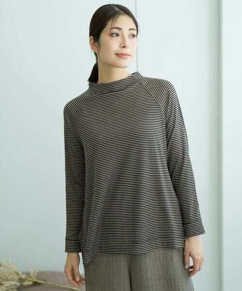 GIANNI LO GIUDICE / ジャンニ・ロ・ジュディチェ カットソー | [洗える・日本製]リヨセルミラノハーフボーダーカットソー | 詳細8