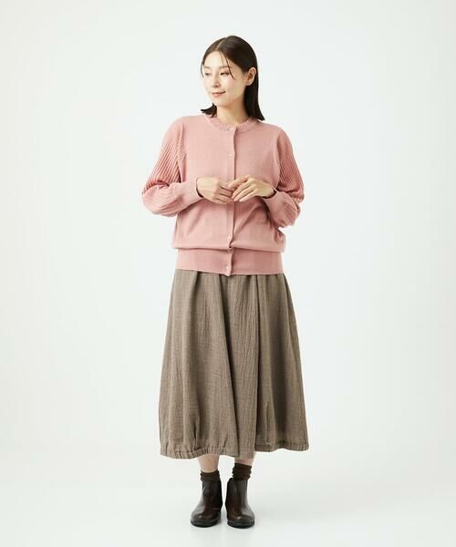 GIANNI LO GIUDICE / ジャンニ・ロ・ジュディチェ セットアップ | [洗える]ウール混リブニットカーディガン | 詳細3