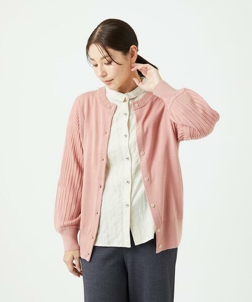 GIANNI LO GIUDICE / ジャンニ・ロ・ジュディチェ セットアップ | [洗える]ウール混リブニットカーディガン | 詳細9