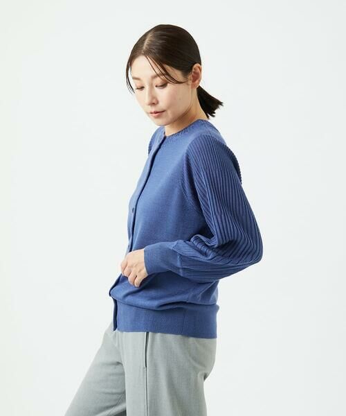 GIANNI LO GIUDICE / ジャンニ・ロ・ジュディチェ セットアップ | [洗える]ウール混リブニットカーディガン | 詳細13