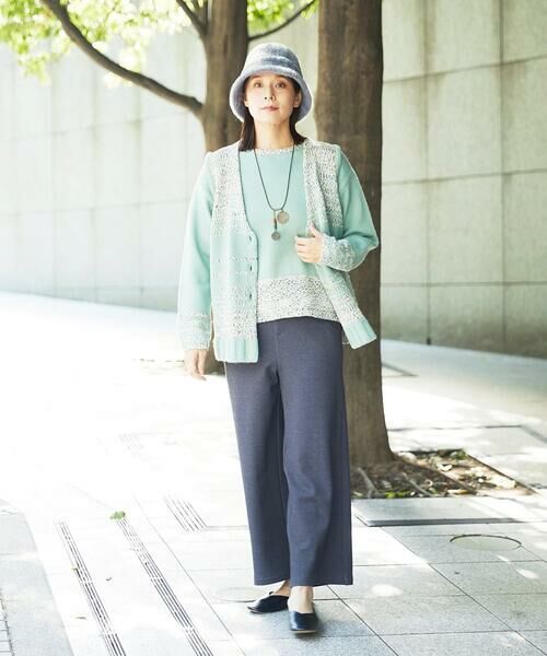 GIANNI LO GIUDICE / ジャンニ・ロ・ジュディチェ セットアップ | [洗える]カスリパネルボーダーニットベスト | 詳細4