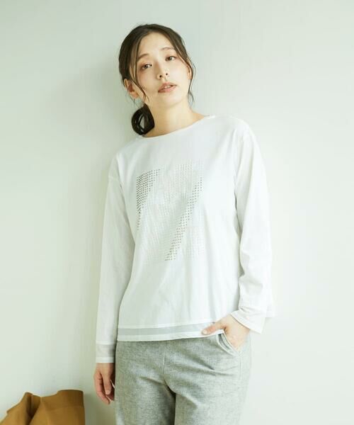 GIANNI LO GIUDICE / ジャンニ・ロ・ジュディチェ カットソー | [日本製]ロゴカットソー（ホワイト）