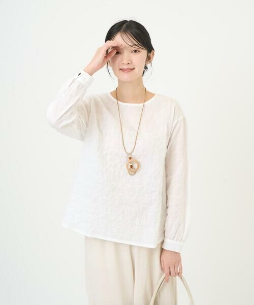 GIANNI LO GIUDICE / ジャンニ・ロ・ジュディチェ シャツ・ブラウス | [洗える・日本製]シャーリングシャンブレーブラウス | 詳細19