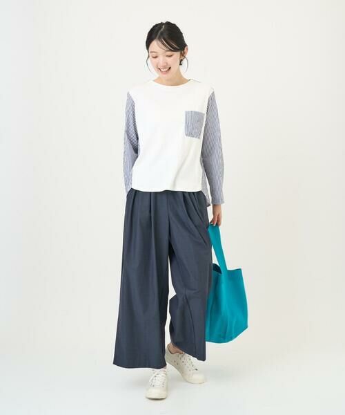 GIANNI LO GIUDICE / ジャンニ・ロ・ジュディチェ シャツ・ブラウス | [洗える]ストライプキャッチワッシャーカットソー | 詳細13