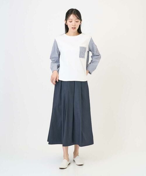 GIANNI LO GIUDICE / ジャンニ・ロ・ジュディチェ シャツ・ブラウス | [洗える]ストライプキャッチワッシャーＴブラウス | 詳細19