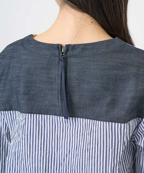 GIANNI LO GIUDICE / ジャンニ・ロ・ジュディチェ シャツ・ブラウス | [洗える]ストライプキャッチワッシャーカットソー | 詳細5