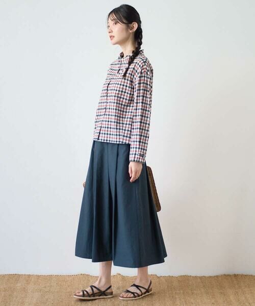 GIANNI LO GIUDICE / ジャンニ・ロ・ジュディチェ シャツ・ブラウス | [洗える]塩縮ギンガムプリントブラウス | 詳細7