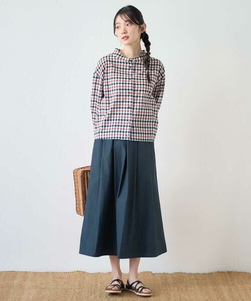 GIANNI LO GIUDICE / ジャンニ・ロ・ジュディチェ シャツ・ブラウス | [洗える]塩縮ギンガムプリントブラウス | 詳細8