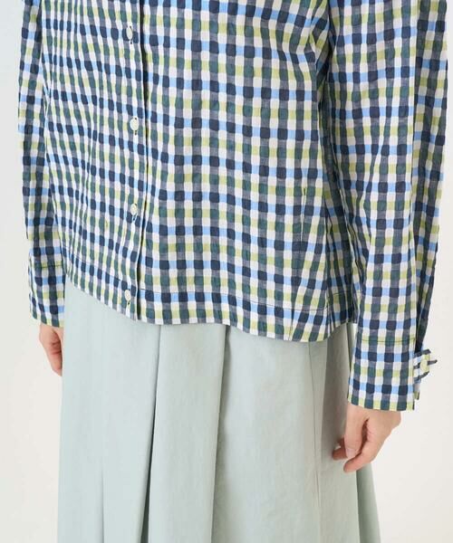 GIANNI LO GIUDICE / ジャンニ・ロ・ジュディチェ シャツ・ブラウス | [洗える]塩縮ギンガムプリントブラウス | 詳細12