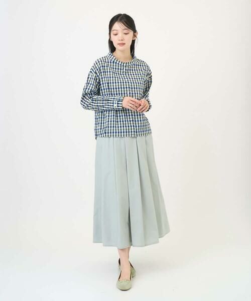 GIANNI LO GIUDICE / ジャンニ・ロ・ジュディチェ シャツ・ブラウス | [洗える]塩縮ギンガムプリントブラウス | 詳細23