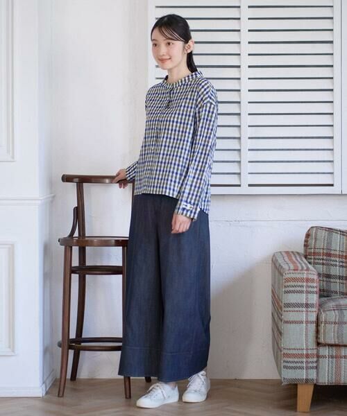 GIANNI LO GIUDICE / ジャンニ・ロ・ジュディチェ シャツ・ブラウス | [洗える]塩縮ギンガムプリントブラウス | 詳細26