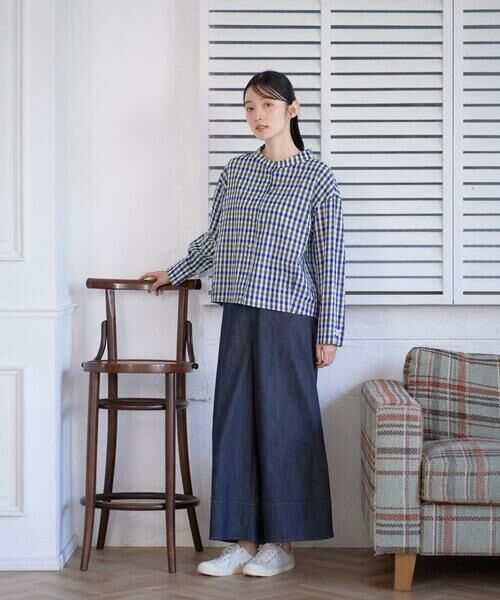 GIANNI LO GIUDICE / ジャンニ・ロ・ジュディチェ シャツ・ブラウス | [洗える]塩縮ギンガムプリントブラウス | 詳細27